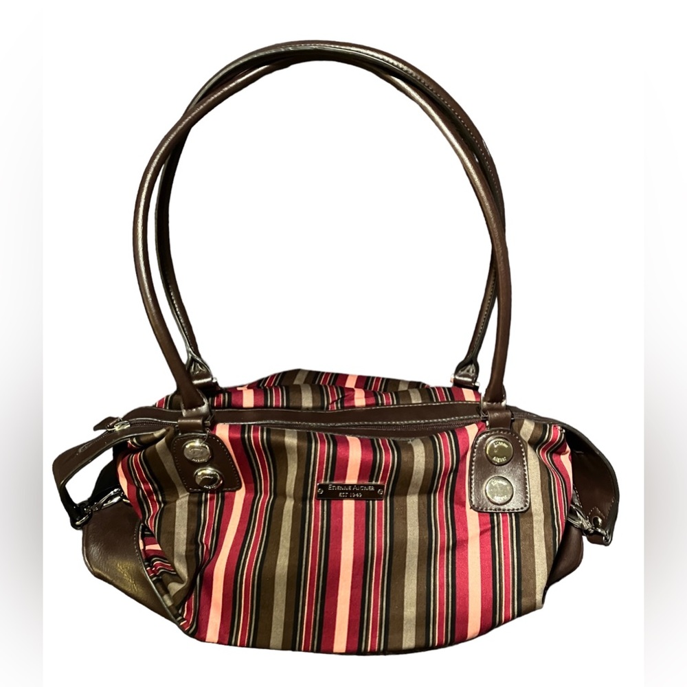 Etienne Aigner Purse Bold Striped Pretty Handbag Shoulder Bag